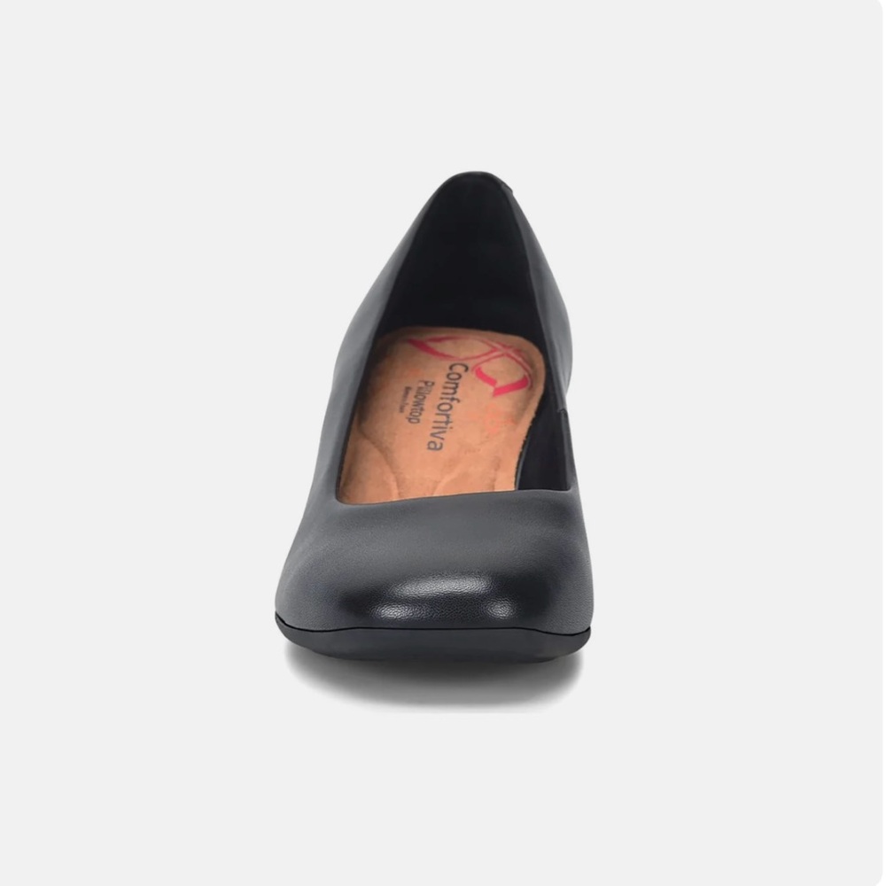 Comfortiva Black Leather Comfort Pumps Heels 7 M 38 Euro NIB - Picture 9 of 10